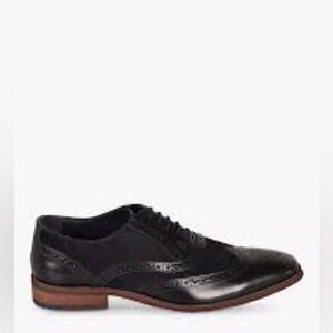 Men’s Royal Shoes Bruce Black Leather Suede Oxford Size 10  US!